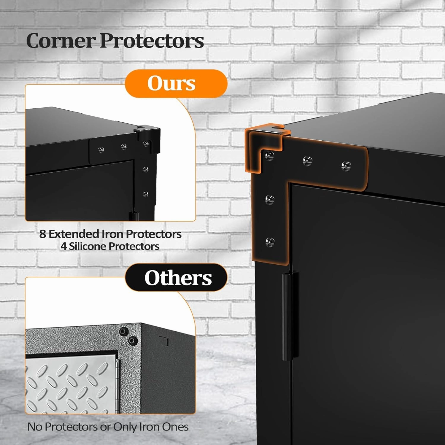 VINGLI Garage Wall Cabinet with Locking Doors and Adjustable Shelf, Metal Wall Cabinet, Floating Upper Storage Cabinet (Black, 30''W x 12''D x 28''H)