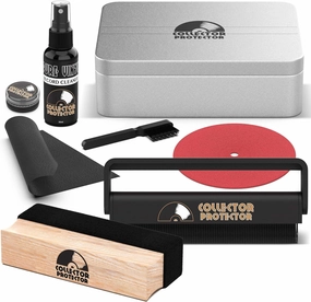 Vinyl Record Cleaning Kit - Vinyl Cleaner for Records, Includes Soft Velvet & Carbon Fiber Record Cleaning Brush, Record Cleaner Solution, Microfiber Cloth & Stylus Cleaner Gel record cleaning kit,vinyl cleaner,stylus brush set,