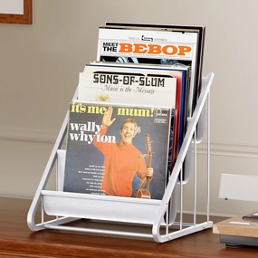 Vinyl Record Storage,3-Tier Record Holder and Stand Display, Vinyl Holder and Shelf for 30 LPs, Album Storage and Organizer, Display Frame for Album, for Art Storage Organizer vinyl storage,record holder,LP organizer,