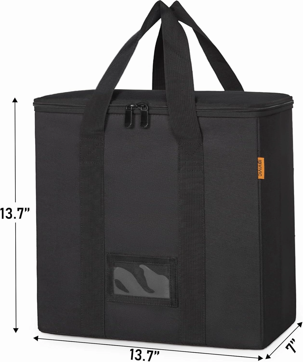 Vinyl Record Storage Box with Lids and Handle Vinyl Album Storage Case Bag for 12 inch LP