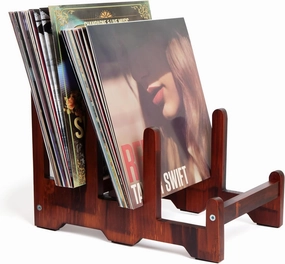 Vinyl Record Storage Holder, 3-Tier Wooden Record Holder for 60 12" Albums, Vinyl Record Holder, Record Storage for Books, Magazines. vinyl storage,record holder,LP organizer,