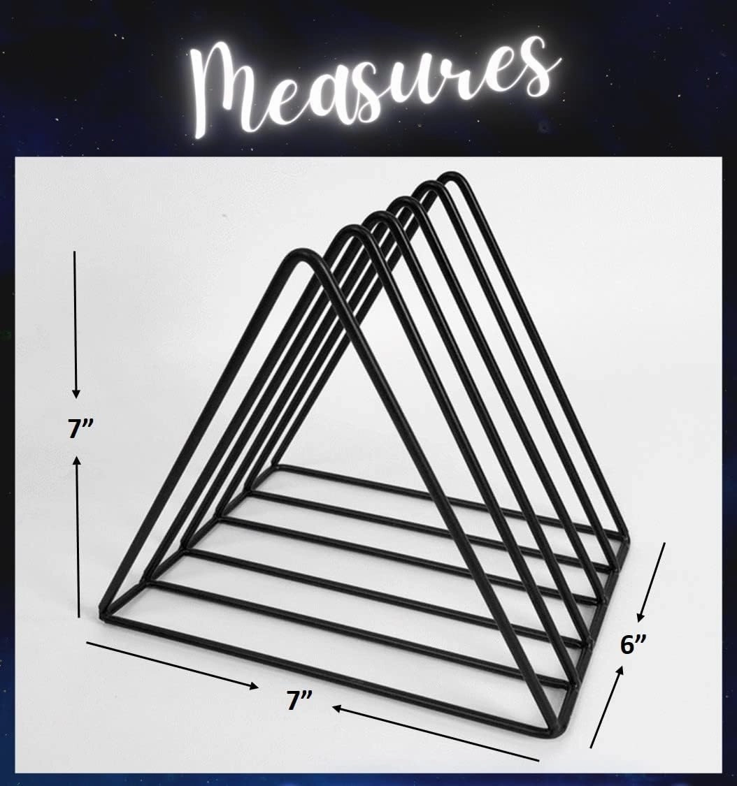 Vinyl Record Storage Holder Stand - Premium Triangle Metal Wire Magazine and Book Rack holds up to 33 Lp Album Records, Simple, Functional and Contemporary Vinyl Organizer - Small 5slots (Rose)