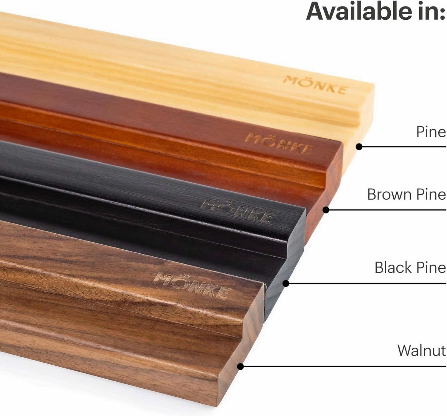 Vinyl Record Wall Mount - 3 Elegant Display Ledges Made from Solid Wood - This Vinyl Record Shelf Will Hold Records of Any Size (Walnut)