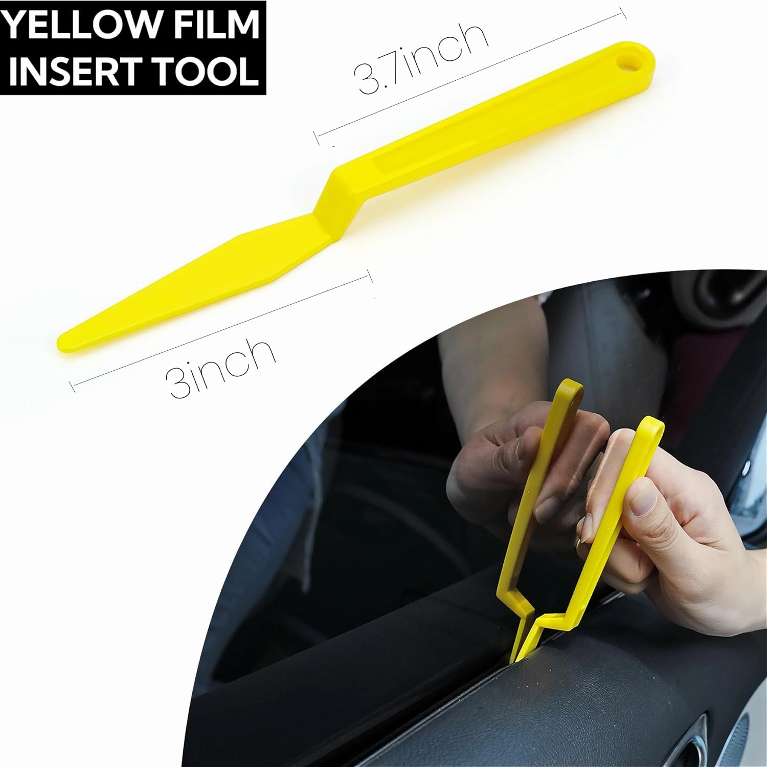 Vinyl Wrap & Window Tint Tool Kit  12Piece with 1200W Heat Gun, Felt Edge Squeegee, Glass Squeegee, Edge Trimmer, and Precision Knife Cutter for Car Wraps, Window Film, PPF, Decals, and Graphics