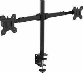 VIVO Dual LCD LED 21 to 32 inch Monitor Desk Mount, Heavy Duty, Adjustable Telescoping Arms, Flush Wall Setup, Fits 2 Screens, Black, STAND-V002E wall mount TV,bracket for speakers,TV mount system,