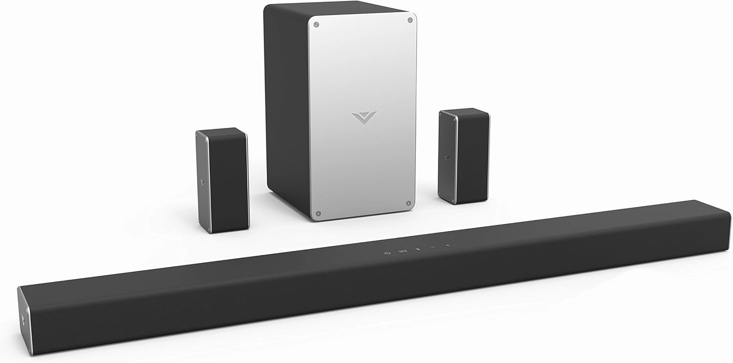 VIZIO Sound Bar for TV, 36 5.1 Surround Sound System for TV with Wireless Subwoofer and Bluetooth, Channel Home Theater Home Audio Sound Bar  SB3651-F6 surround sound system,cinema audio kit,5.1 surround package,