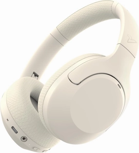 VOKALEN Hyper Pro Adaptive Active Noise-Cancelling Wireless Headphones, Bluetooth Over-Ear with Mic, 60H Playtime, Hi-Res Audio, Deep Bass, Custom EQ (Ivory White) noise cancelling headphones,ANC headphones,travel headphones,
