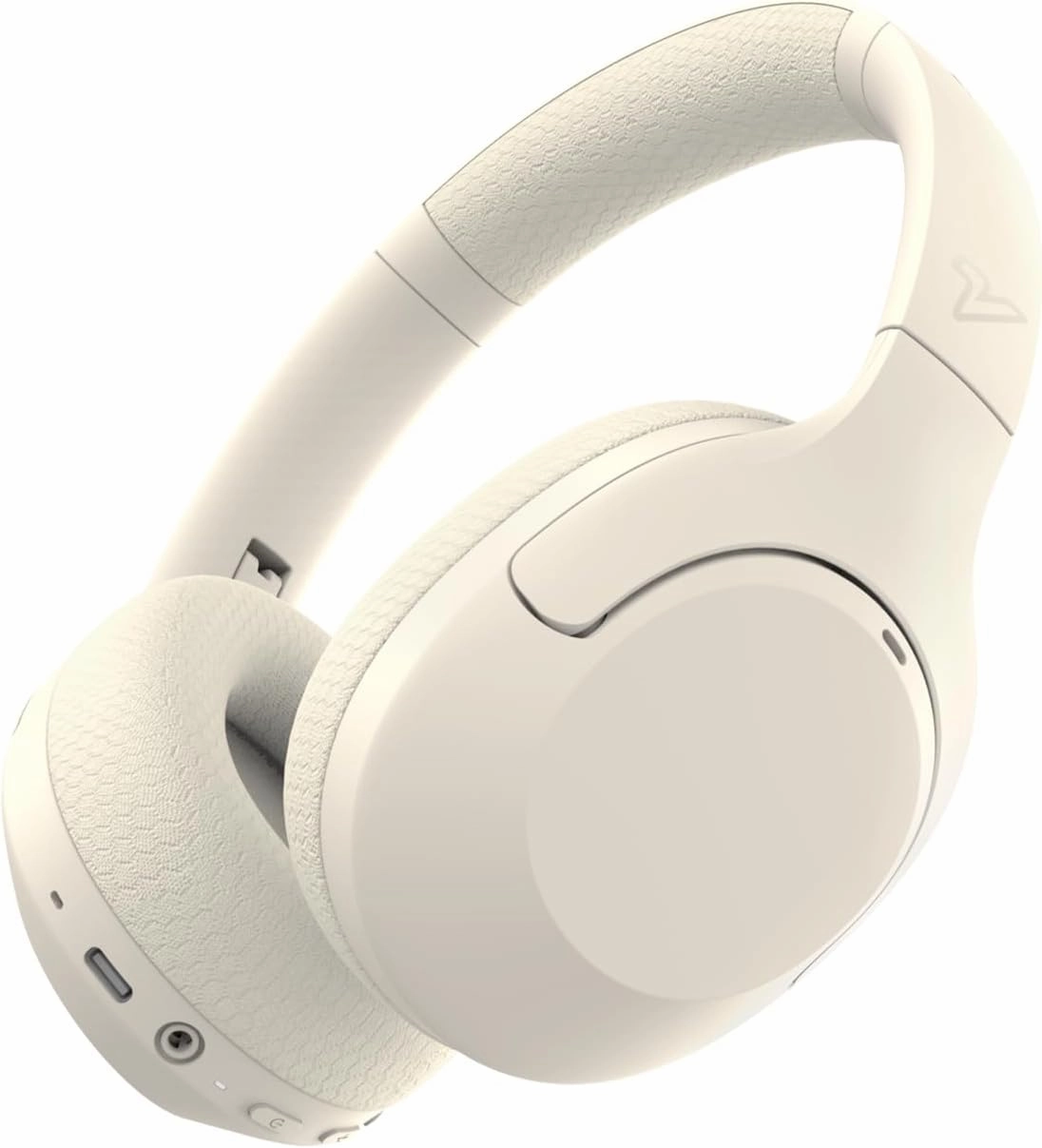 VOKALEN Hyper Pro Adaptive Active Noise-Cancelling Wireless Headphones, Bluetooth Over-Ear with Mic, 60H Playtime, Hi-Res Audio, Deep Bass, Custom EQ (Ivory White) noise cancelling headphones,ANC headphones,travel headphones,