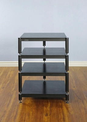 VTI BL Series 4-Shelf Audio Rack-Black/Black/Black audio rack,hi-fi component stand,media shelf,