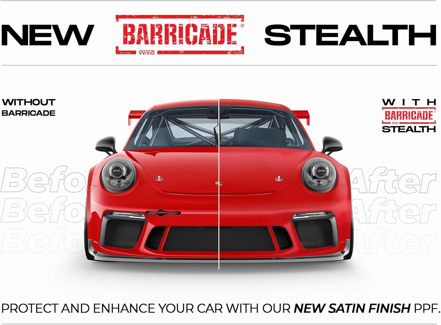 VViViD Barricade Premium 8 Year Stealth Satin Clear Paint Protection Film (17.9" x 96")
