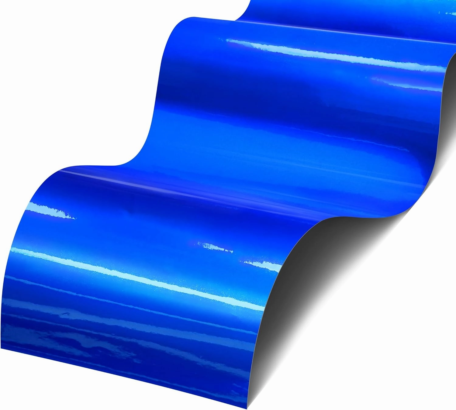 VViViD Gloss Liquid Metal Brilliant Blue Vinyl Car Wrap Film (6ft x 4.9ft)