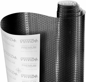 VViViD  Honeycomb Matte Black Medium Pattern Car Wrap Vinyl (10ft x 5ft) vinyl accessories,turntable parts,record player tools,