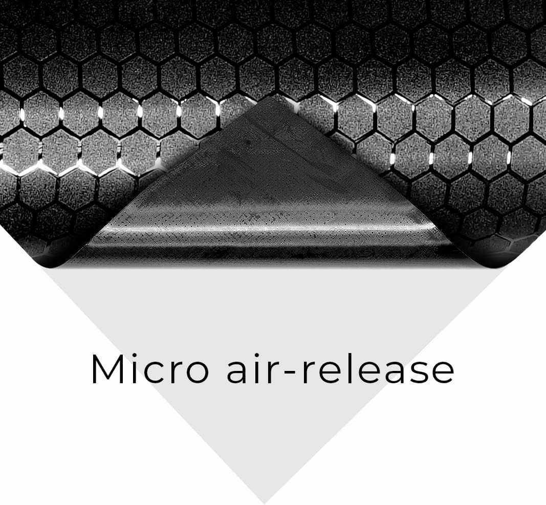 VViViD  Honeycomb Matte Black Medium Pattern Car Wrap Vinyl (10ft x 5ft)