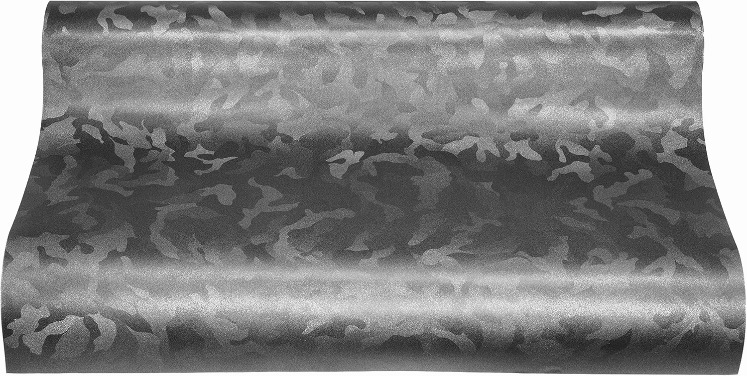 VViViD  Stealth Medium Pattern Camouflage Vinyl Wrap Roll (6ft x 5ft, Ghost Metal)