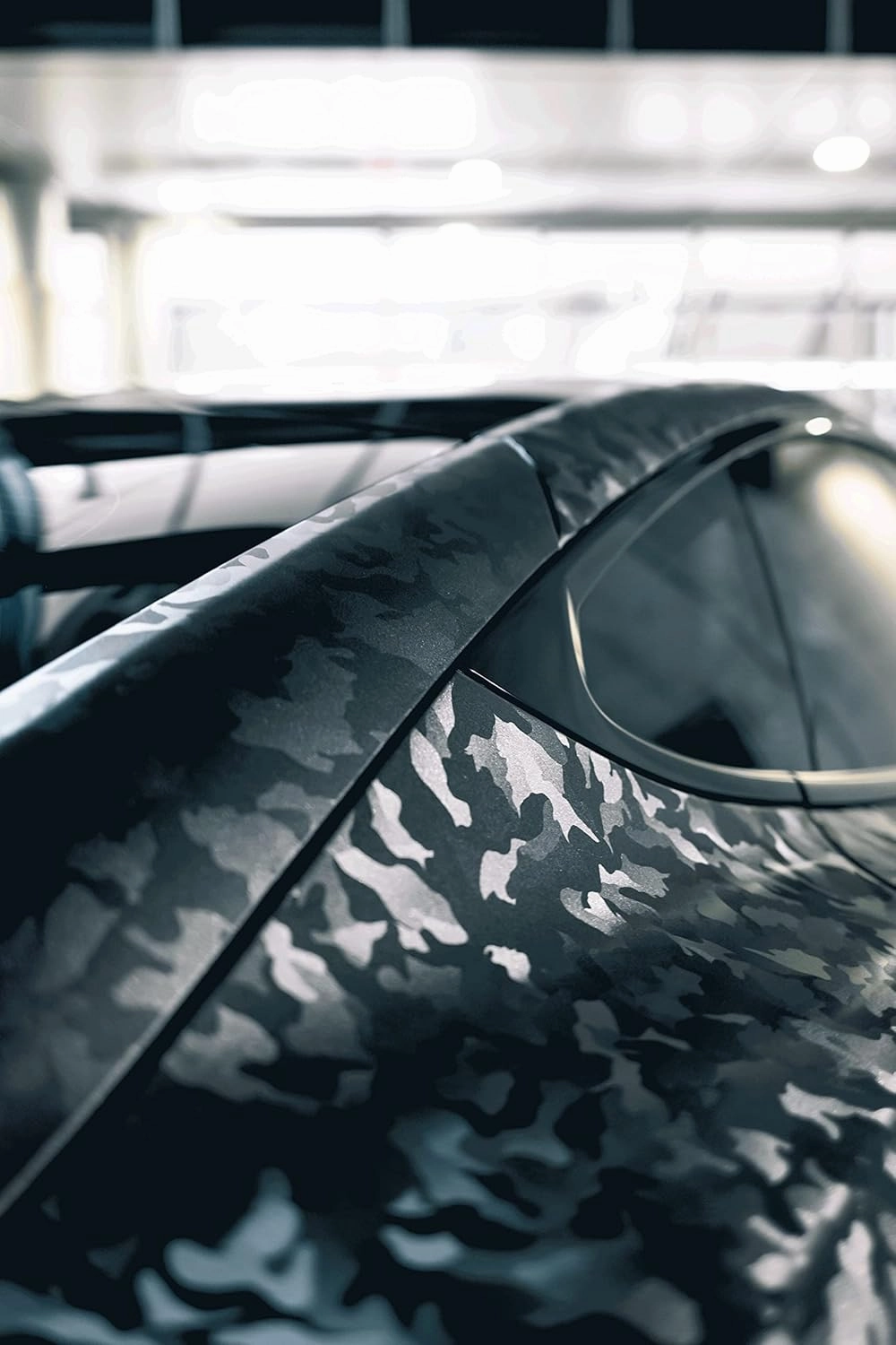 VViViD  Stealth Medium Pattern Camouflage Vinyl Wrap Roll (6ft x 5ft, Ghost Metal)