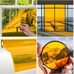 VViViD Transparent Colorful Vinyl Window Tinting Sheets (5ft x 6ft, Yellow) vinyl accessories,turntable parts,record player tools,