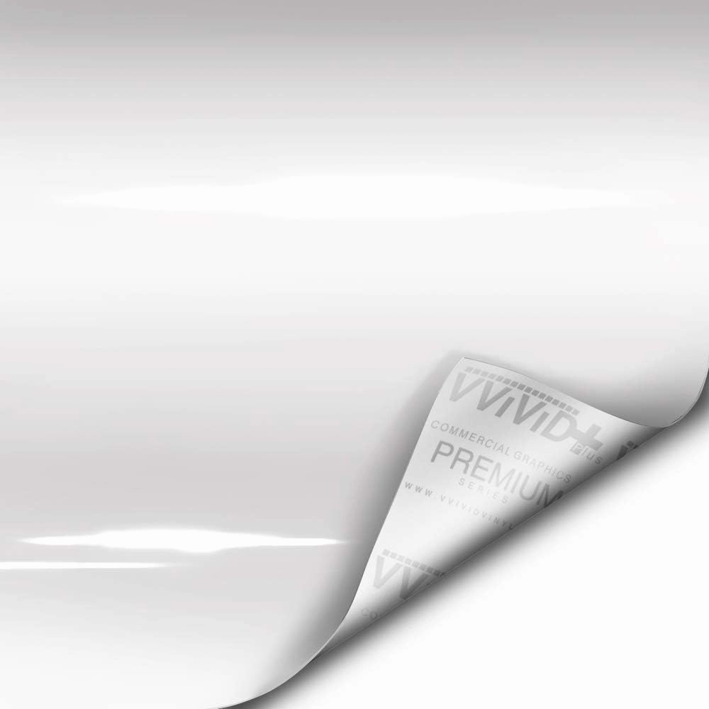 VViViD  Ultra Gloss Premium Vinyl Car Wrap Film (100ft x 5ft, Gloss White)