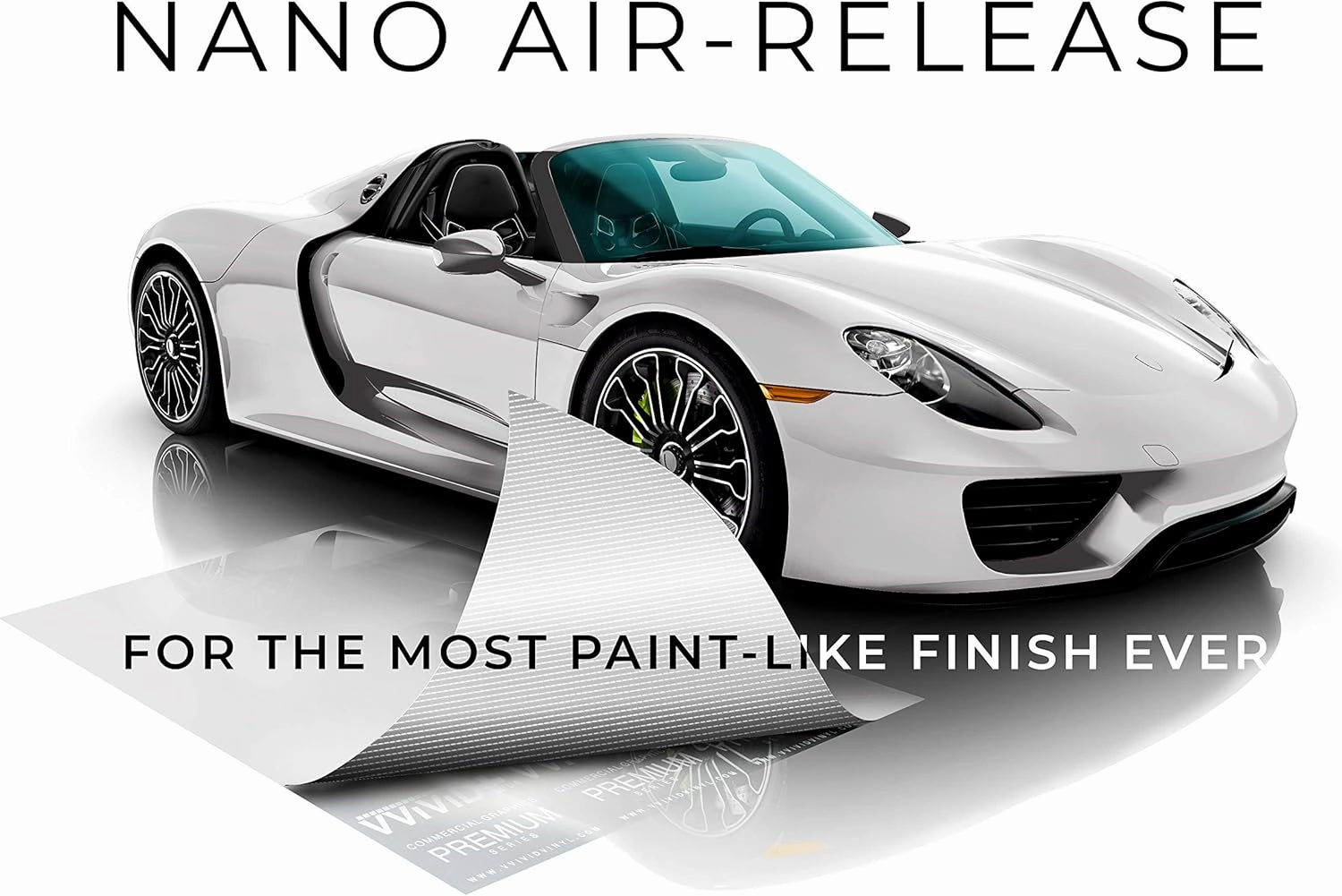 VViViD  Ultra Gloss Premium Vinyl Car Wrap Film (100ft x 5ft, Gloss White)