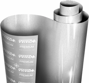 VViViD  Ultra Gloss Silver Metallic Vinyl Car Wrap Premium Paint Replacement Film Roll with Nano Air Release Technology, Stretchable Protective Cap Liner, Self Adhesive, Indoor Outdoor (6ft x 5ft) vinyl accessories,turntable parts,record player tools,