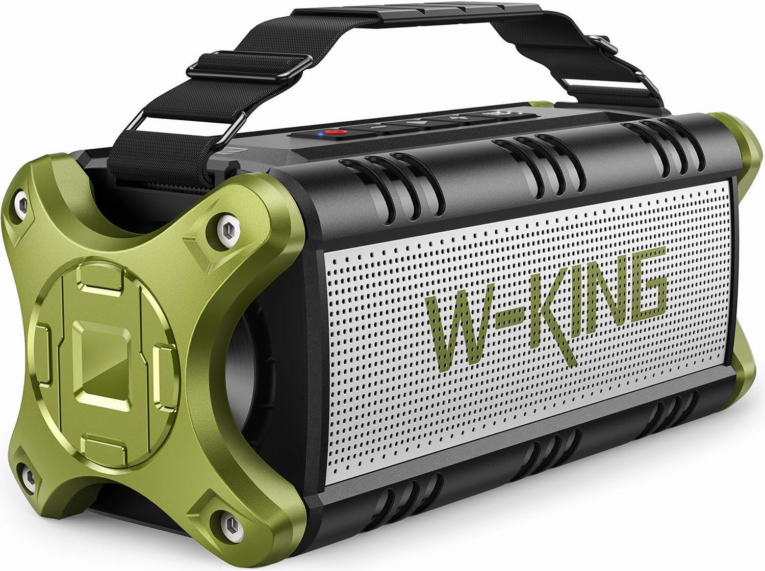W-KING Bluetooth Speaker, 90W Max Portable Loud Speakers Wireless, IPX6 Waterproof Outdoor Speaker, 50W Deep Bass/2 Powerful Subwoofer/40H/Power Bank/Dual Pairing/EQ/TF/AUX/NFC for Camping,Pool,Party floorstanding speakers,tower speakers,stereo floor speak