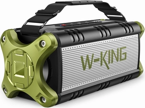 W-KING Bluetooth Speaker, 90W Max Portable Loud Speakers Wireless, IPX6 Waterproof Outdoor Speaker, 50W Deep Bass/2 Powerful Subwoofer/40H/Power Bank/Dual Pairing/EQ/TF/AUX/NFC for Camping,Pool,Party wireless speakers,portable Bluetooth speaker,multiroom s
