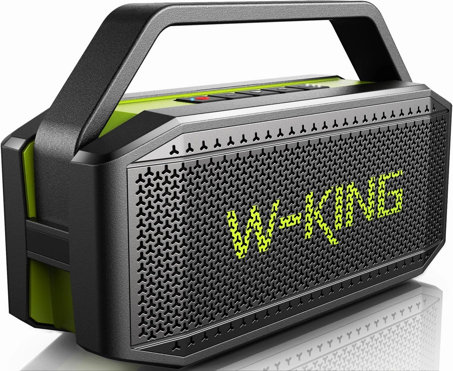 W-KING Portable Loud Bluetooth Speaker Wireless, 100W Max IPX6 Waterproof Outdoor Speaker Subwoofer, 60W Exlarge Passive Radiator- All-Round Rich Bass/40H/EQ/PowerBank/TF/AUX, Party Big Large Boombox floorstanding speakers,tower speakers,stereo floor speak