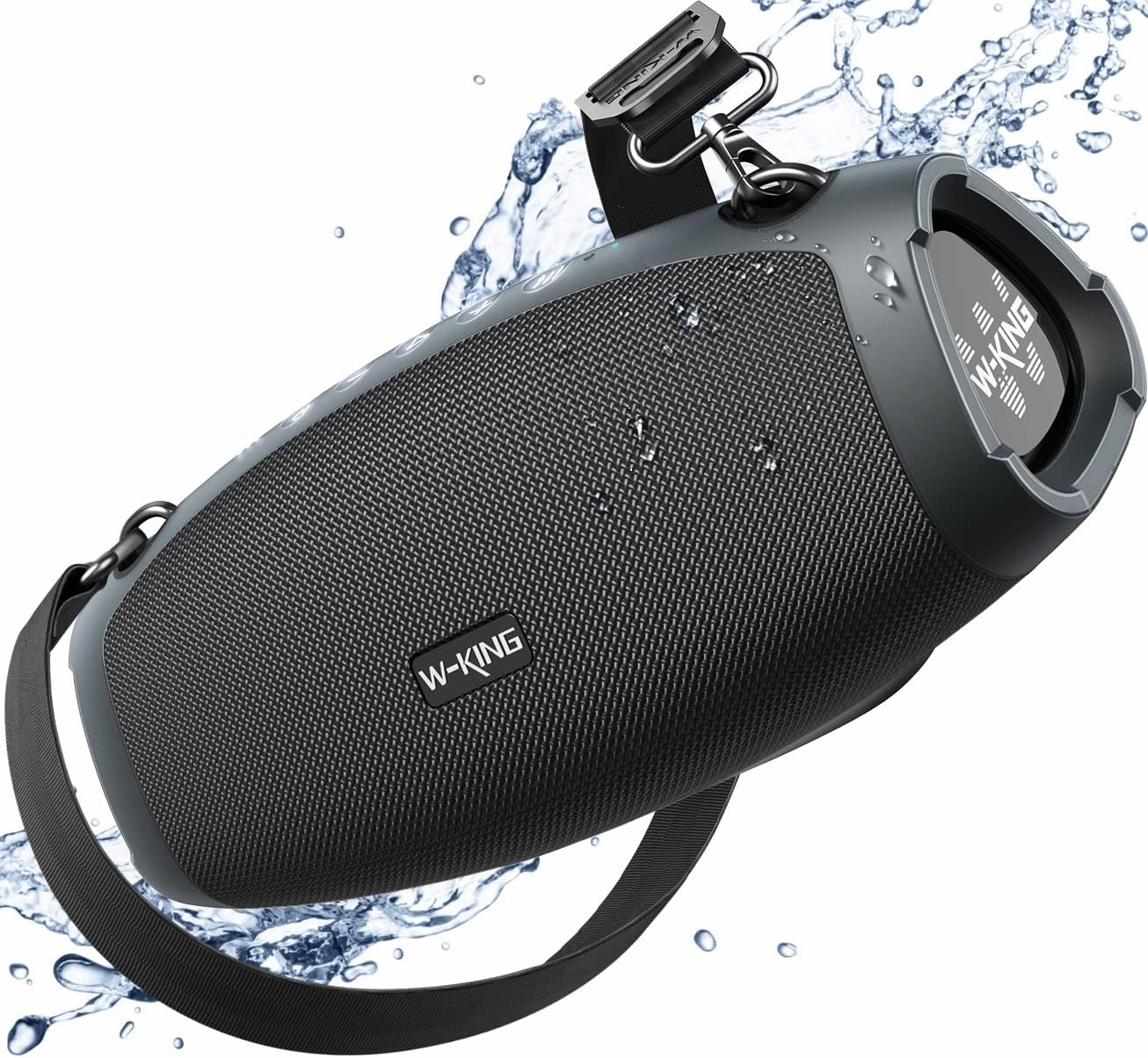 W-KING Portable Speaker Bluetooth Wireless, 120W Max Loudest Outdoor Waterproof Bluetooth Speaker Subwoofer*2, IPX6 Large Big Party Boombox,Triple Passive Radiators-70W Deep Bass/DSP/42H/Power Bank/EQ wireless speakers,portable Bluetooth speaker,multiroom 