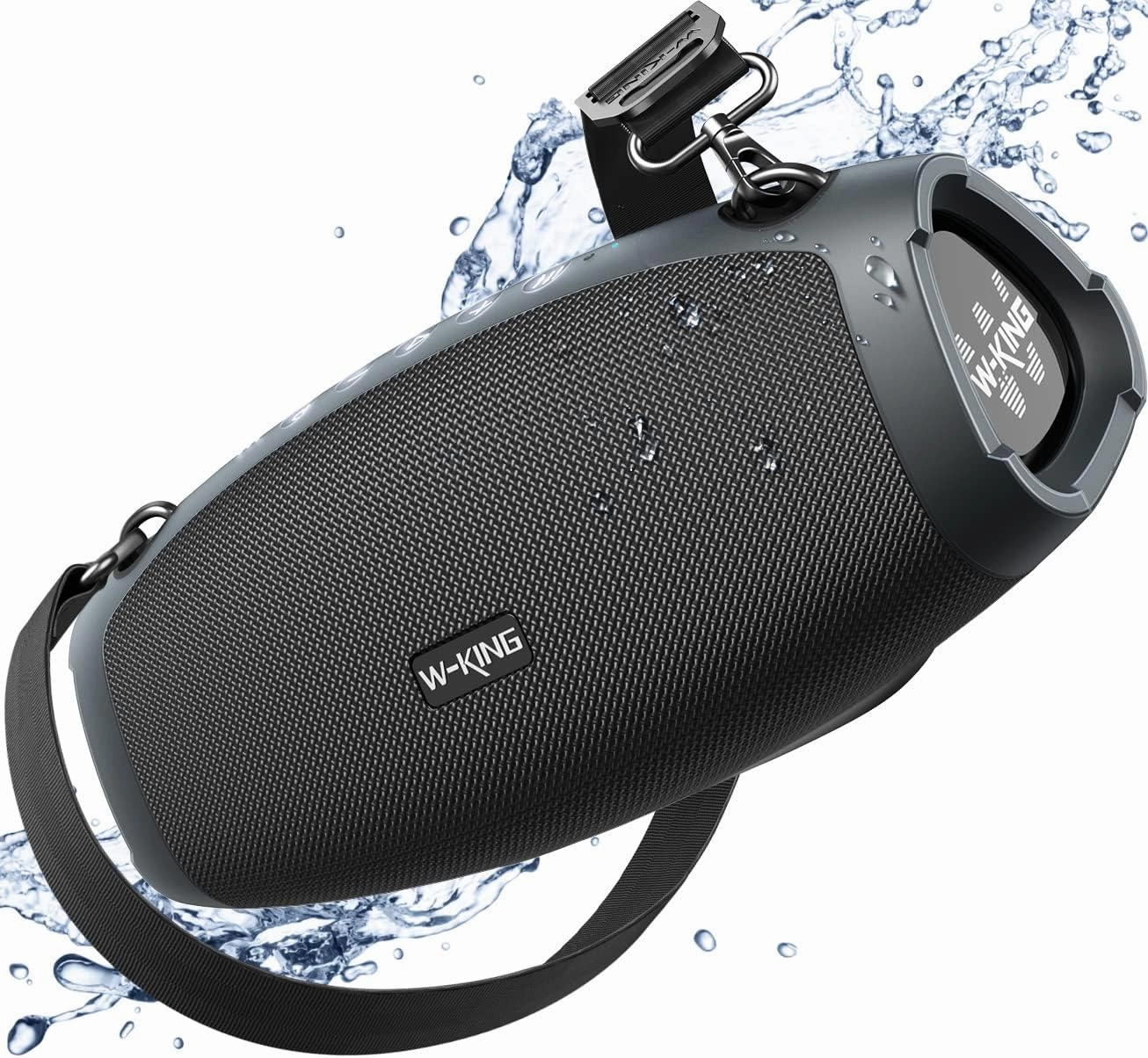 W-KING Portable Speaker Bluetooth Wireless, 120W Max Loudest Outdoor Waterproof Bluetooth Speaker Subwoofer*2, IPX6 Large Big Party Boombox,Triple Passive Radiators-70W Deep Bass/DSP/42H/Power Bank/EQ floorstanding speakers,tower speakers,stereo floor spea