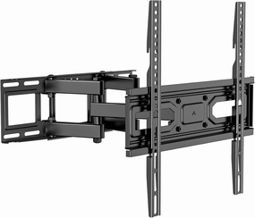 WALI Full Motion TV Wall Mount for Most 32-70 inch Flat Curved TVs, Swivel Extension Tilting Leveling TV Mount Bracket Max Mounting Holes 400x400mm, Holds up to 88 lbs & 12/16" Wood Studs speaker wall mount,audio bracket,AV wall mounting,