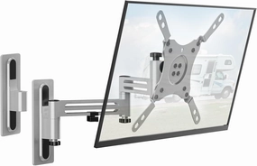 WALI RV TV Mount, Lockable TV Wall Mount for Camper Trailer Motor Home with Extra Wall Plate, Full Motion Anti-Vibration Arm for 13-43 inch LED, LCD Flat Screens and Monitors, up to 33lbs (1343LK-P) speaker wall mount,audio bracket,AV wall mounting,
