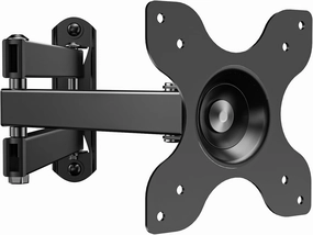 WALI TV Wall Mount Articulating LCD Monitor Full Motion 15 inch Extension Arm Tilt Swivel for Most 13 to 32 inch LED TV Flat Panel Screen with Mounting Holes up to 100x100mm (1330LM), Black speaker wall mount,audio bracket,AV wall mounting,