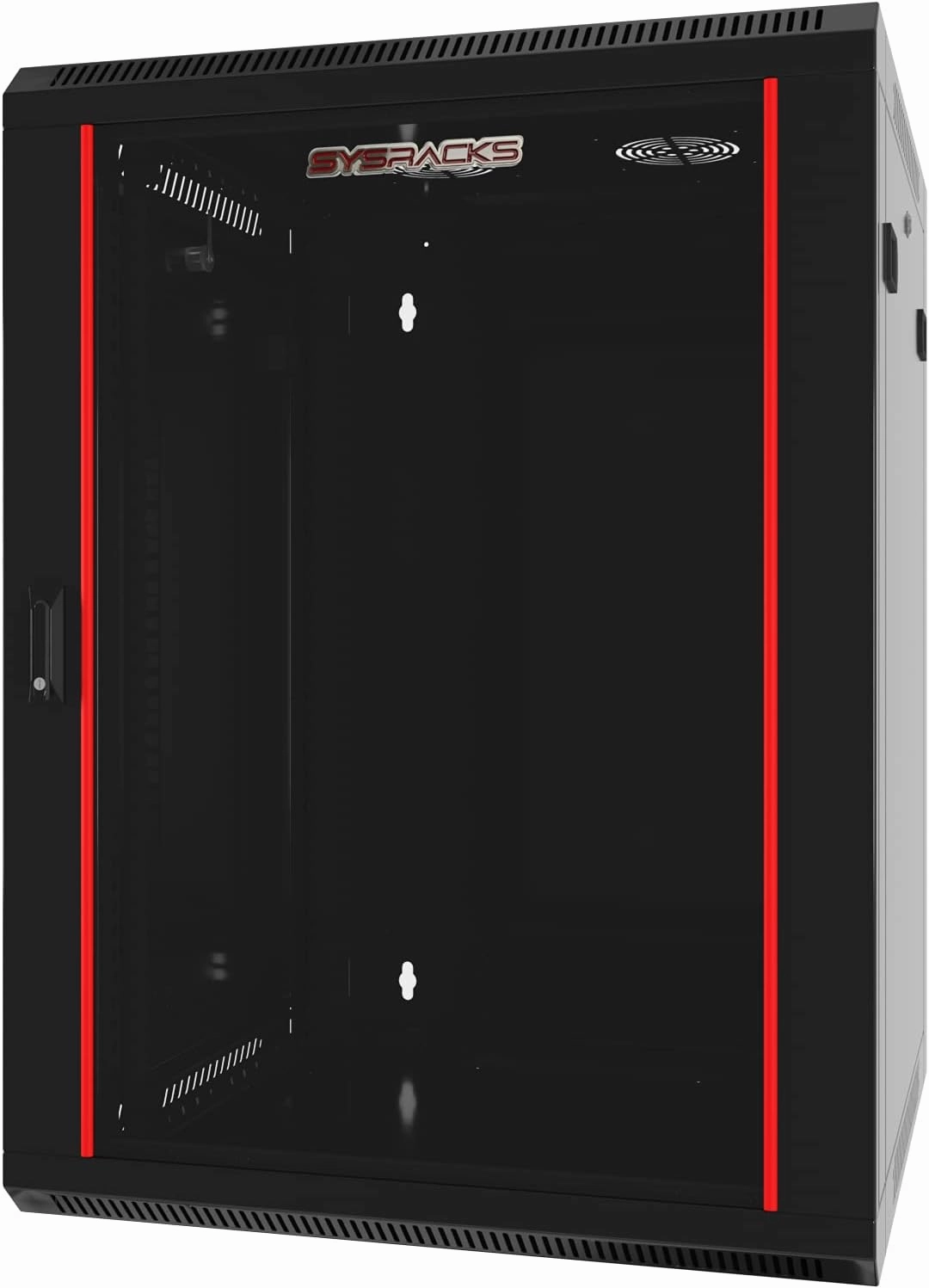 Wall Mount Server Rack Cabinet Locking Computer Cabinet Network Enclosure for Electronics Security Audio Video AV Equipment Data Rack 24-Inch Depth Server Cabinet (12U)