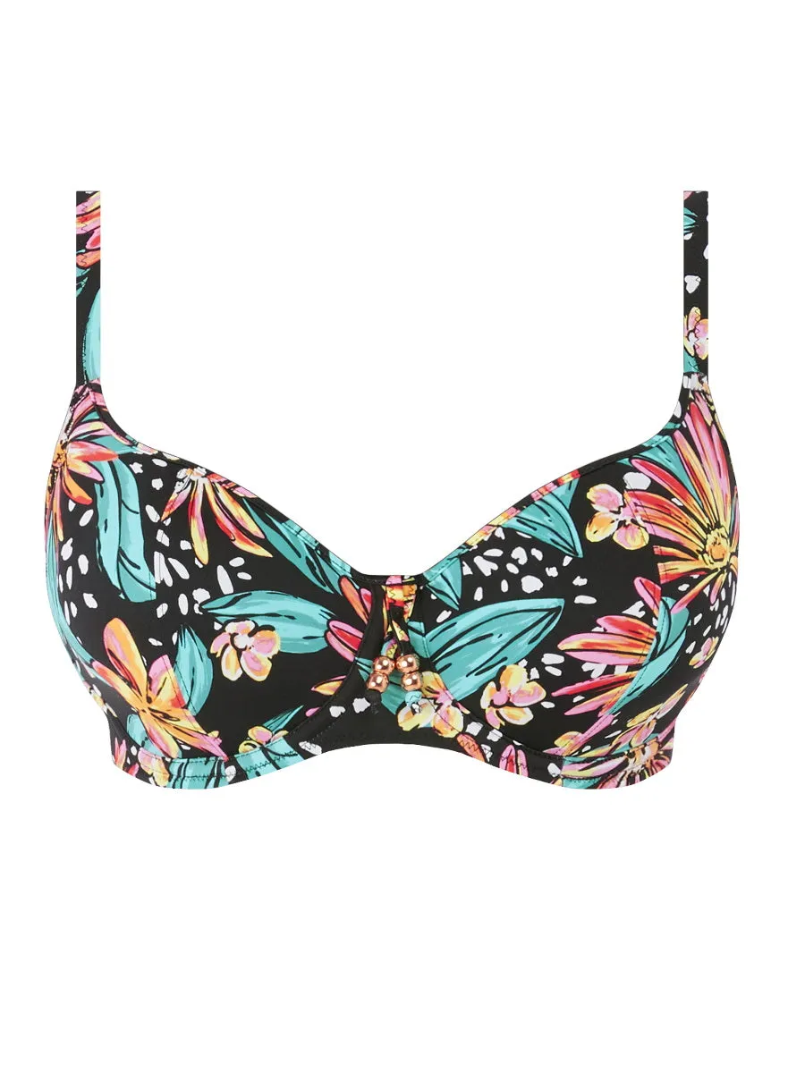 Wild Daisy Sweetheart Bikini Top - Multicoloured