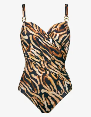 Wild Noblesse Moulded Underwired Swimsuit - Black Nougat