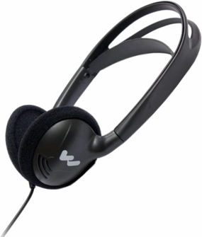 Williams Sound HED 027 Heavy-Duty Folding Mono Headphones, Adult Size, 100mW Max Power Input, 3.5mm Plug, 39" Cord, Compatible with Williams AV Receivers and Pocketalkers, Black reference headphones,neutral sound headphones,monitor headphones,
