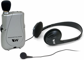 Williams Sound PKT D1 EH Pocketalker Ultra Duo Pack Amplifier with Single Mini Earbud and Folding Headphone headphone amplifier,portable amp,desktop headphone amp,