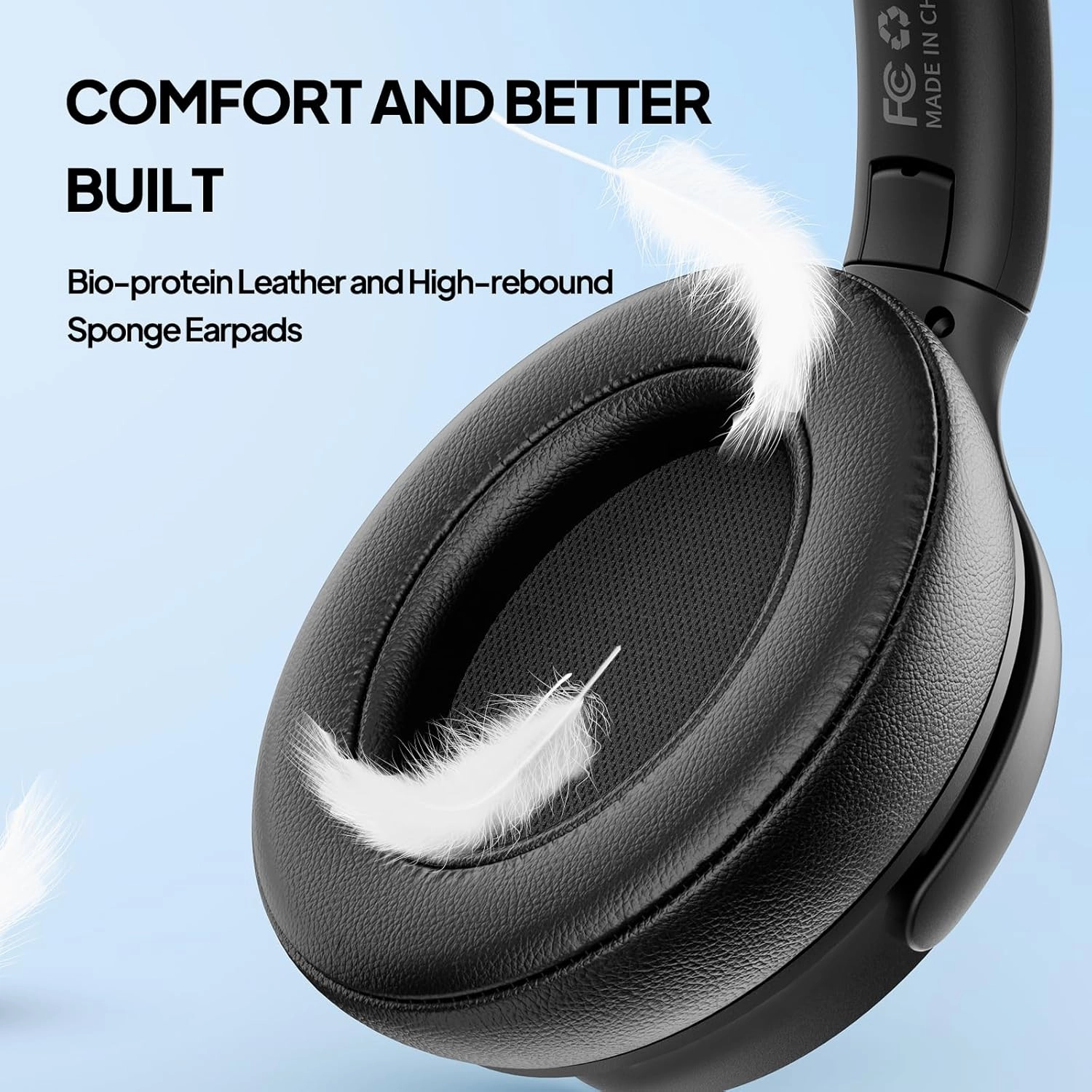 Wired Over-Ear Headphones with USB C Connector, Hi-Fi Stereo Sound, Noise-Isolating Ear Cups, Comfortable Fit for USB C Devices (Black)