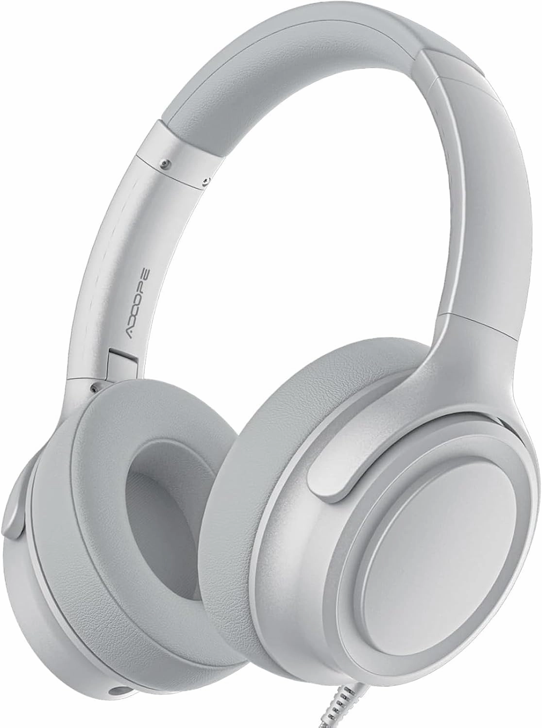 Wired Over-Ear Headphones with USB C Connector, Hi-Fi Stereo Sound, Noise-Isolating Ear Cups, Comfortable Fit for USB C Devices (Silver) over-ear headphones,closed back headphones,wireless studio cans,