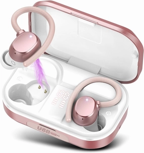 Wireless Bluetooth Earbuds - 120hrs Playtime, HiFi Stereo Sound, Deep Bass, HD Mic, Waterproof (IP7), Dual LED Display, USB-C, Perfect for Running & Sports wireless earbuds,Bluetooth earphones,true wireless stereo,
