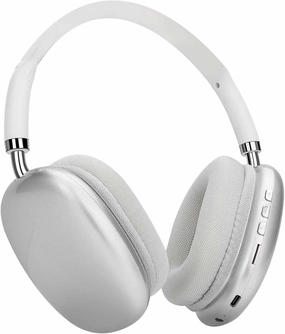 Wireless Bluetooth Over Ear Headphones Up to 28H Battery Life Headset with Microphone Gym Overhead Headphones Compatible with iOS & Android Mobile Phones, Computers, Laptop (Sliver) over-ear headphones,closed back headphones,wireless studio cans,
