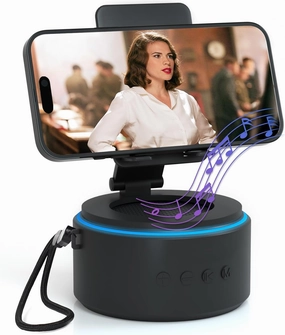 Wireless Bluetooth Speaker with Phone Stand - Portable Indoor/Outdoor & Desk Use, Compatible with iPhone/iPad/Samsung Galaxy - Anniversary Birthday Gifts for Men Women Dad Husband Fathers Day floorstanding speakers,tower speakers,stereo floor speakers,