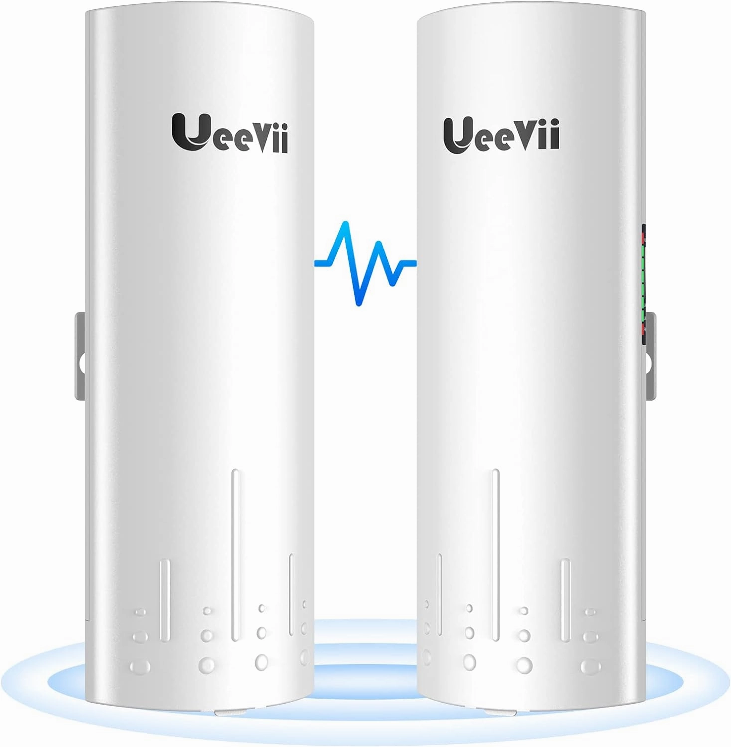 Wireless Bridge Point to Point Outdoor: UeeVii CPE450 5.8G 3Km Long Range Wi-Fi Bridge for Extend Network to Barn and Surveillance Range - Work with Starlink, 14dBi MIMO Antenna,48V POE Powered, 2pcs wireless audio bridge,Bluetooth transmitter,WiFi audio l