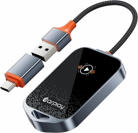 Wireless CarPlay Adapter for Apple, 2024 Newest Easy Seamless Connection Converts Wired to Wireless CarPlay Dongle for iPhone iOS 10 , Ultra Stable Support Online Update Fit for Cars 2015  wireless audio bridge,Bluetooth transmitter,WiFi audio link,