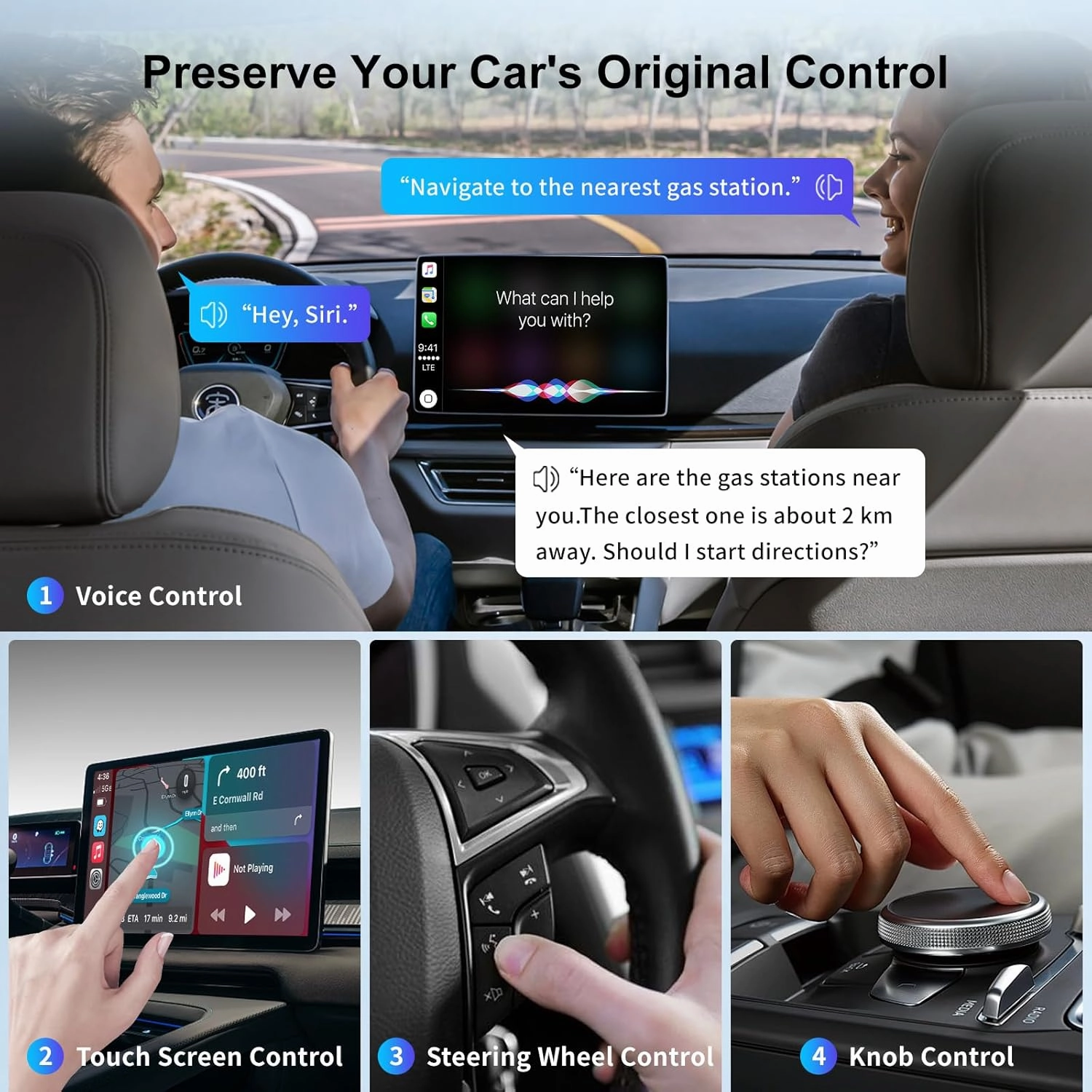 Wireless Carplay Adapter for iPhone, Convert Wired to Apple Carplay Wireless Adapter, Mini Size with Bluetooth 5.30 WiFi 2.4/5.8 GHz, Plug and Play, Connection Stable No Delay