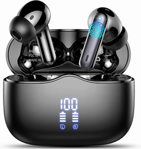 Wireless Earbud, Bluetooth 5.3 Headphones HIFI Immersive Sound with 4 HD Microphone, 40H Playtime, IP7 Waterproof, Easy Control Earphones with Light Weight USB-C Charging Case for Android IOS Workout wireless earbuds,Bluetooth earphones,true wireless stere