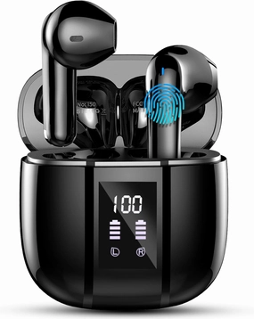Wireless Earbuds, 2024 Wireless Headphones Bluetooth 5.3, 14.2mm Driver Stereo, 3g Mini 48Hrs Ear buds, 4 ENC Mics Bluetooth Headphone in Ear, IP7 Waterproof, USB-C Fast Charging Earphone Android/iOS TWS earbuds,compact wireless buds,Bluetooth ear tips,