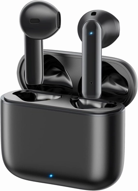 Wireless Earbuds 40H Playtime 8H Continuous Playtime Bluetooth Ear Buds, IPX6 Waterproof Stereo Sound Bluetooth Wireless Headphones with Microphone and Charging Case for iOS Android Sports Black wireless earbuds,Bluetooth earphones,true wireless stereo,
