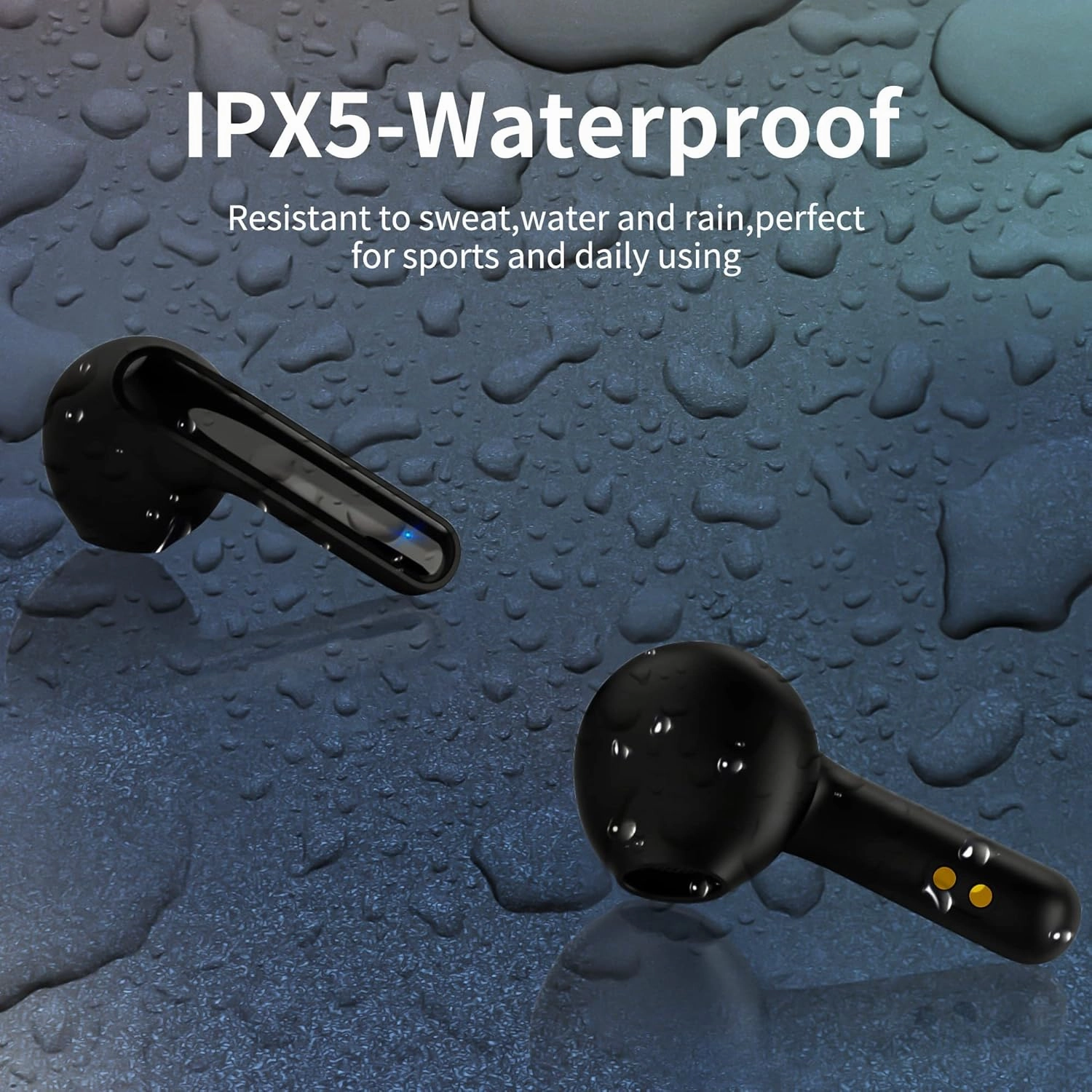 Wireless Earbuds Bluetooth, 2024 New Kids Wireless Earbuds Noise Reduce Bluetooth 5.1 Waterproof Sport TWS Stereo Headphones with Built-in Mic for iOS/pad/Phone.