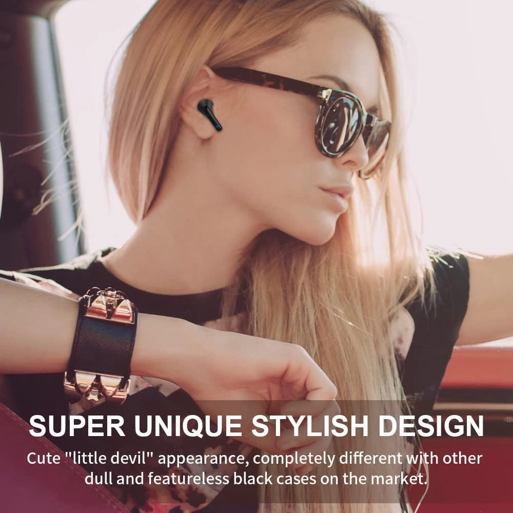 Wireless Earbuds Bluetooth, 2024 New Kids Wireless Earbuds Noise Reduce Bluetooth 5.1 Waterproof Sport TWS Stereo Headphones with Built-in Mic for iOS/pad/Phone.