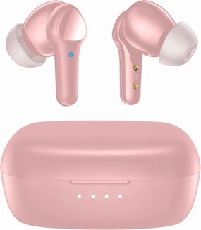 Wireless Earbuds,Bluetooth 5.3 Ear buds Immersive Sound Hi-Fi Stereo IPX8 Waterproof Headsets Premium Deep Bass Headphones with 4 Mics Call Noise Cancelling Earphones for iOS,Android,Workout - Pink wireless earbuds,Bluetooth earphones,true wireless stereo,